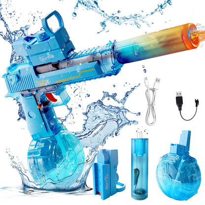 WetJet - High-Powered Electric Water Shooter with LED Lights - Rechargeable Battery