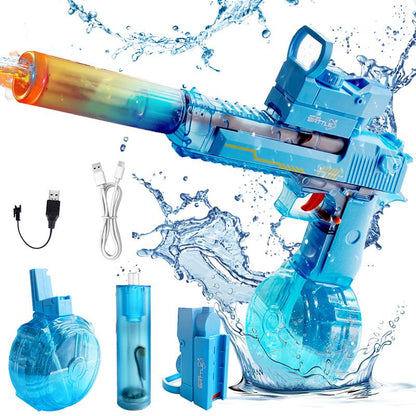 WetJet - High-Powered Electric Water Shooter with LED Lights - Rechargeable Battery