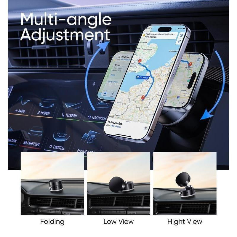 Griplock - Magnetic Phone Stand. Foldable, Retractable, Portable, Strong Magnet
