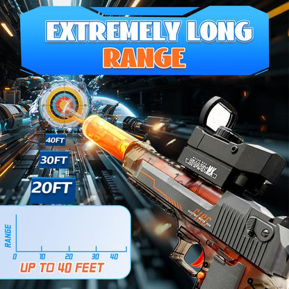 WetJet - High-Powered Electric Water Shooter with LED Lights - Rechargeable Battery